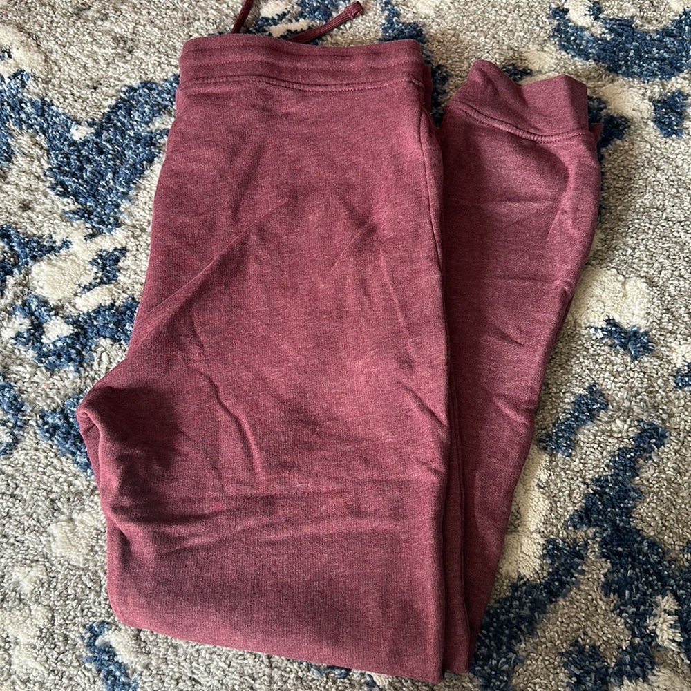 Sweatpants Joggers Mens Burgundy